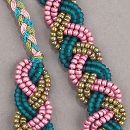 Bella Braid Necklace Cotton Candy